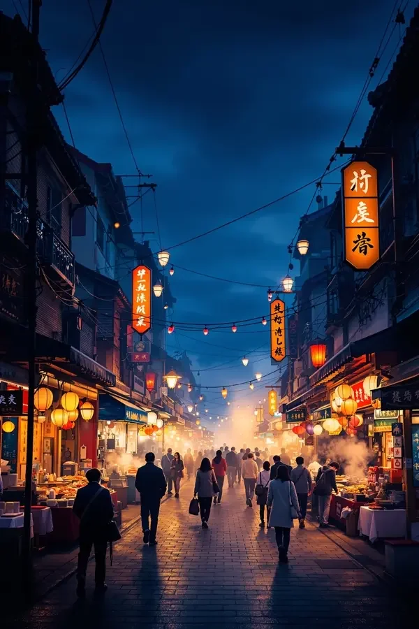 夜市人生高清海报