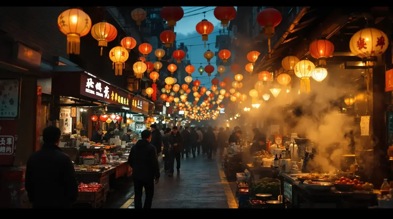 夜市人生高清背景图